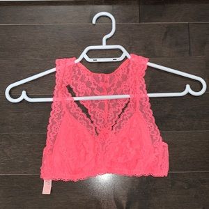 Victoria’s Secret lace coral bralette